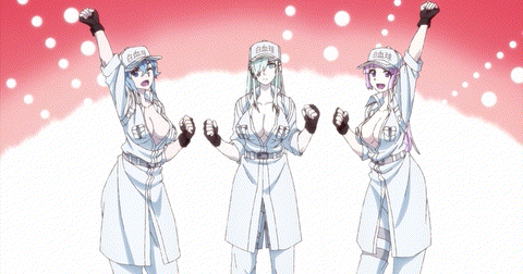 Joeschmo's Gears and Grounds: Hataraku Saibou Black - Episode 2 - White  Blood Cell 8787 Sizes Up Red Blood Cell
